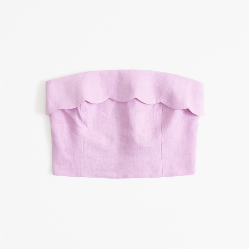 A&F Linen Strapless Top